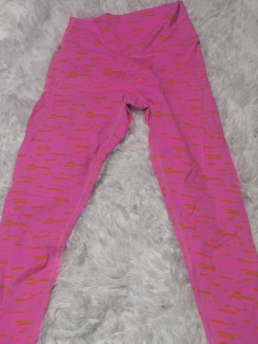 Offline Bright Pink And Neon Green Leggings Medium
